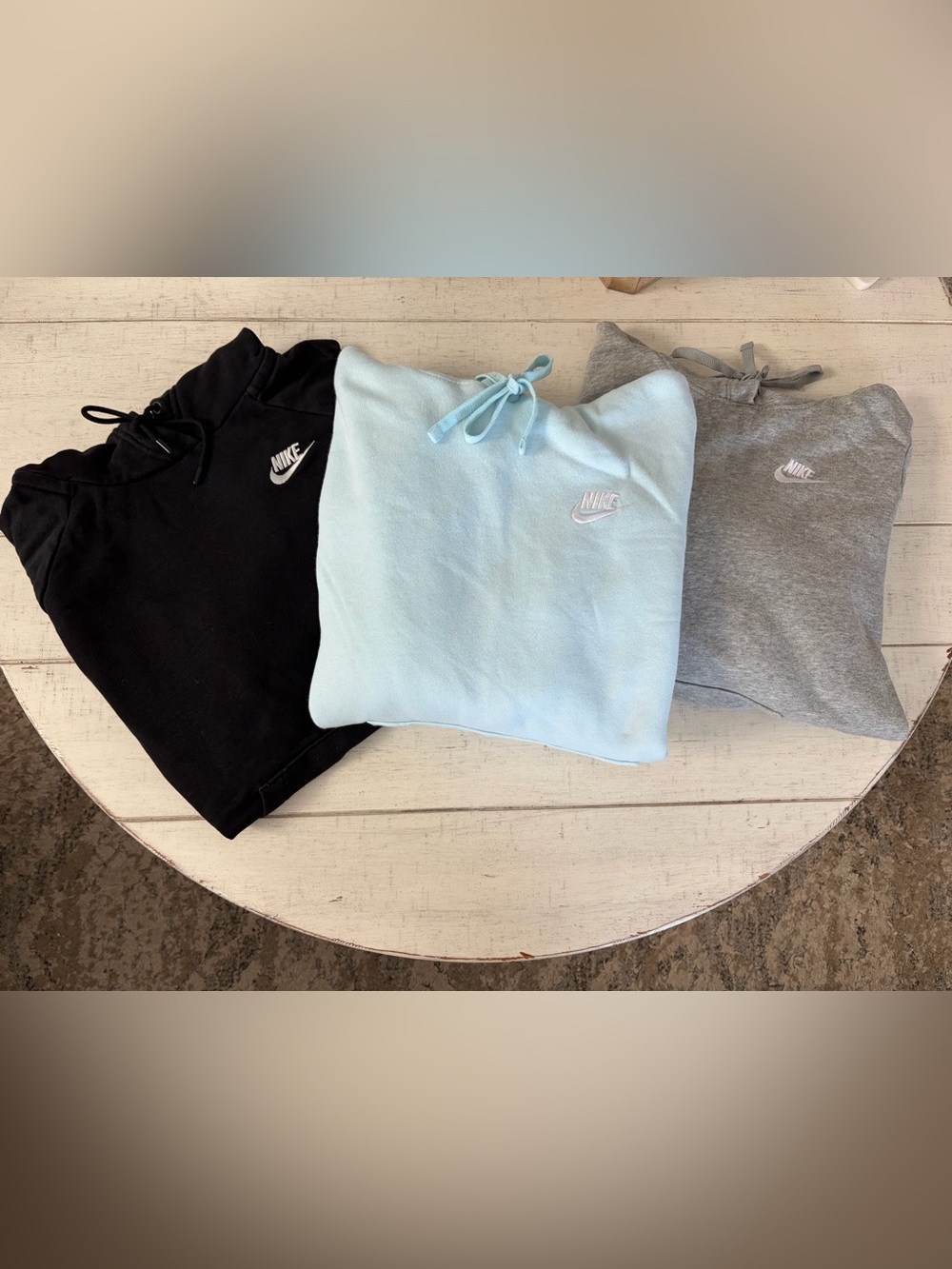 Nike Sweatshirt Lot- Black, Light Blue, Grey